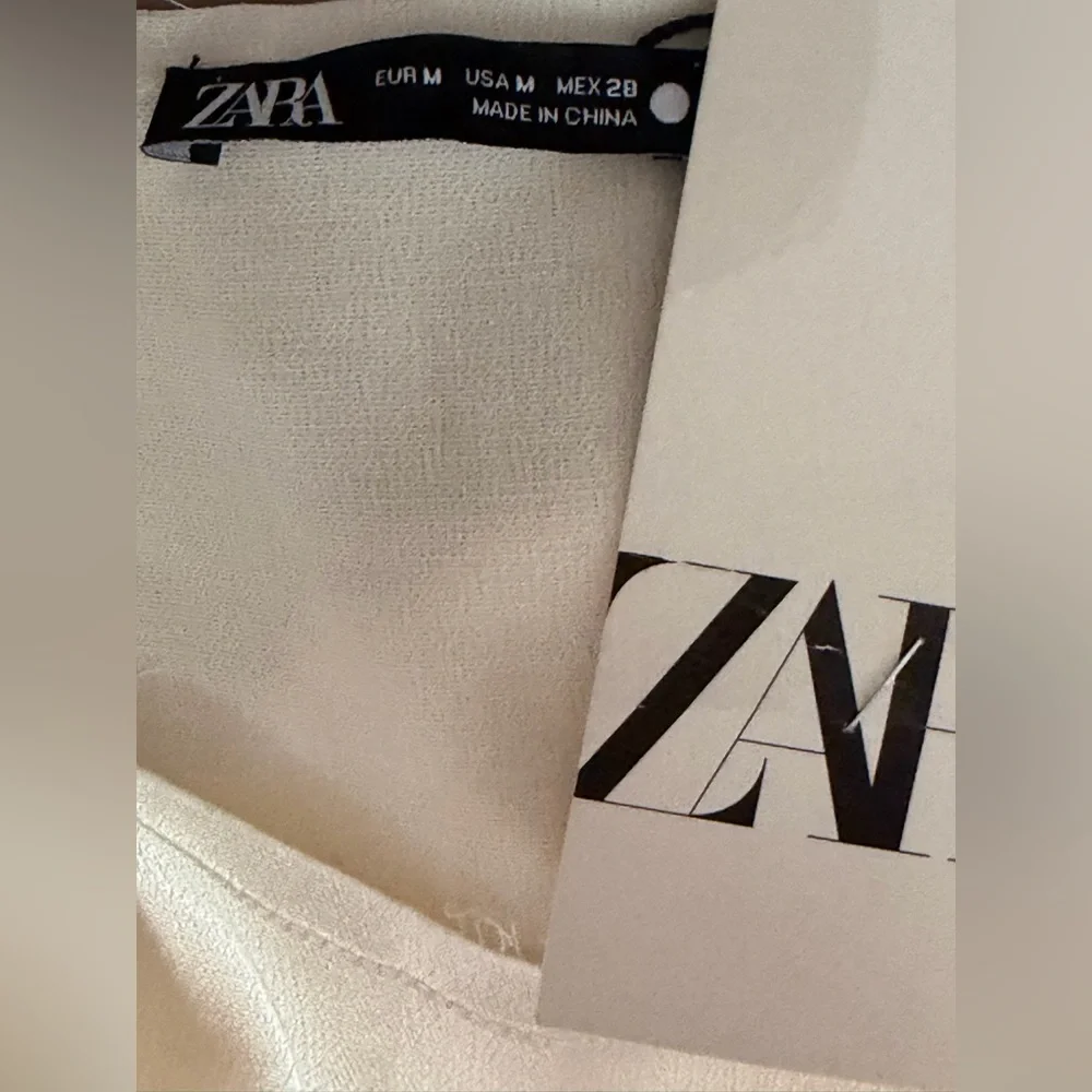 Zara Soft Cream Blouse - Picture 5 of 9